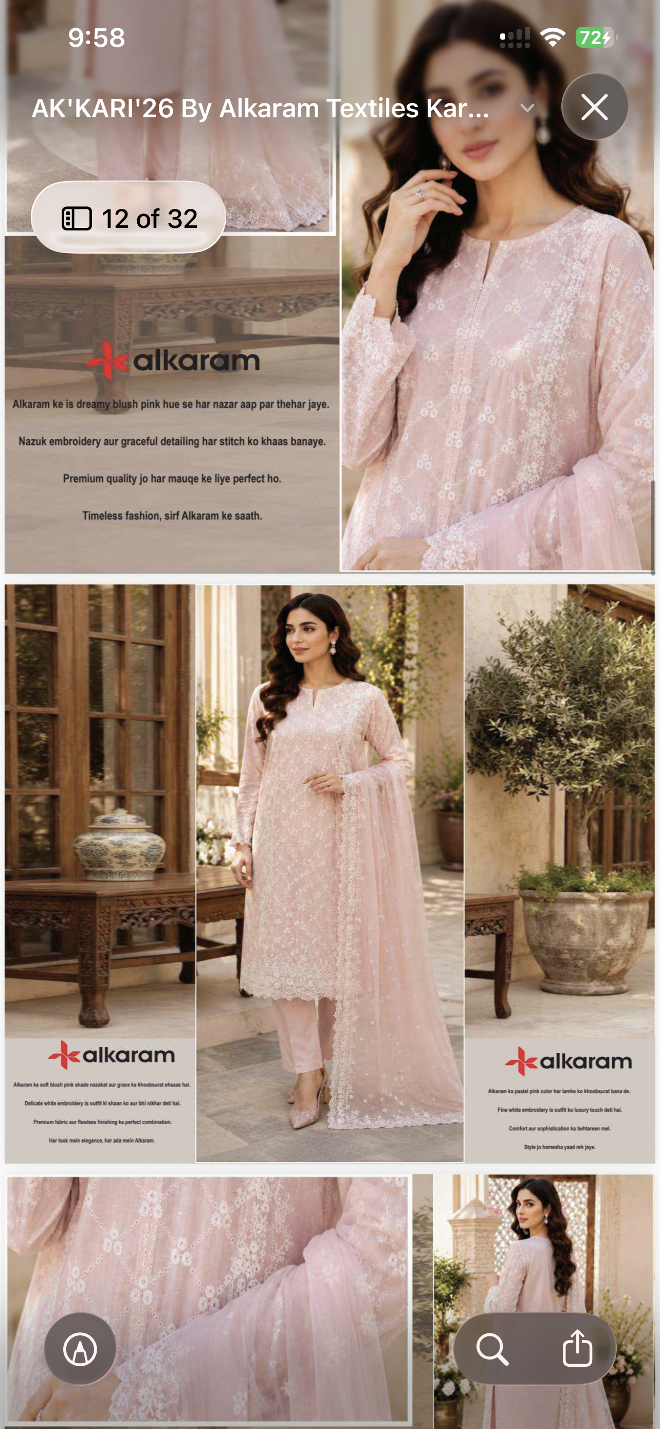 Alkaram summer tea pink