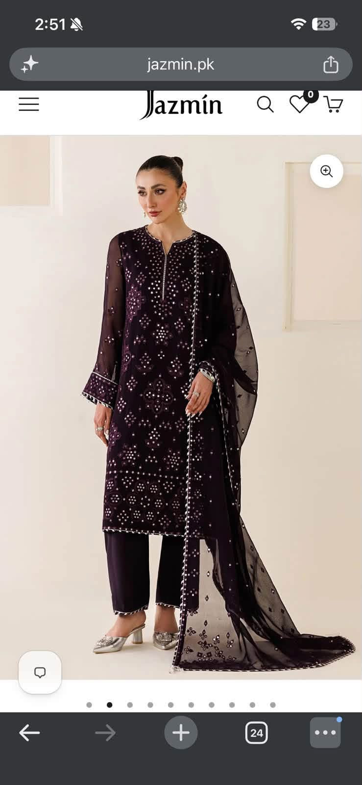 jazmin chiffon purple haseeeeeen ♥️