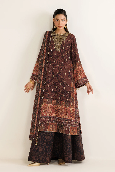 jazmin EMBROIDERED RAW SILK UR-7090