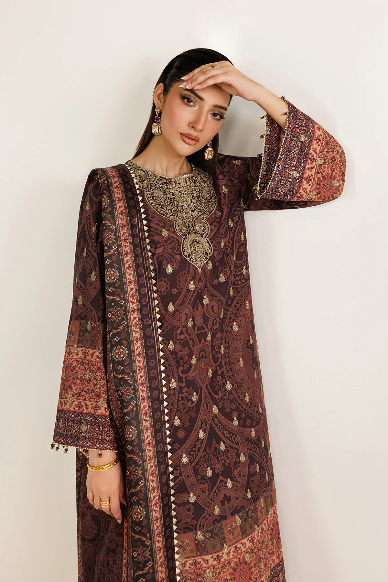 jazmin EMBROIDERED RAW SILK UR-7090