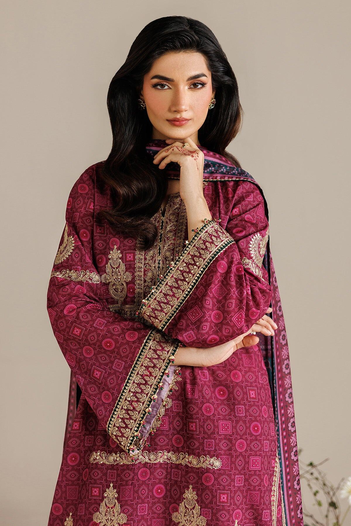 jazmin EMBROIDERED RAW SILK UR-7074 JZ