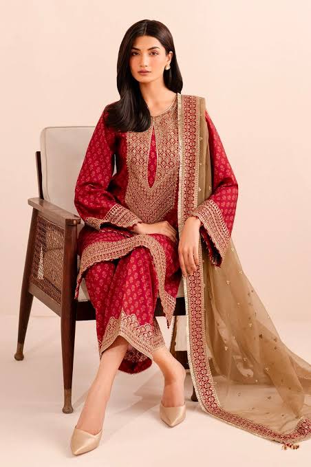 jazmin EMBROIDERED RAW SILK UR-7057