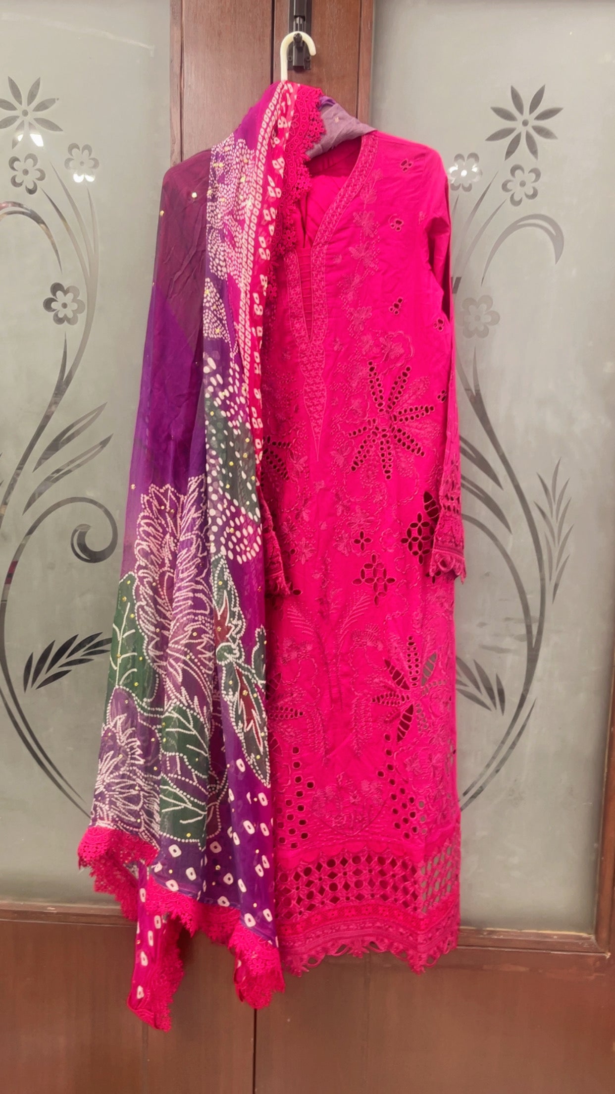 nureh stitched lawn 3pc