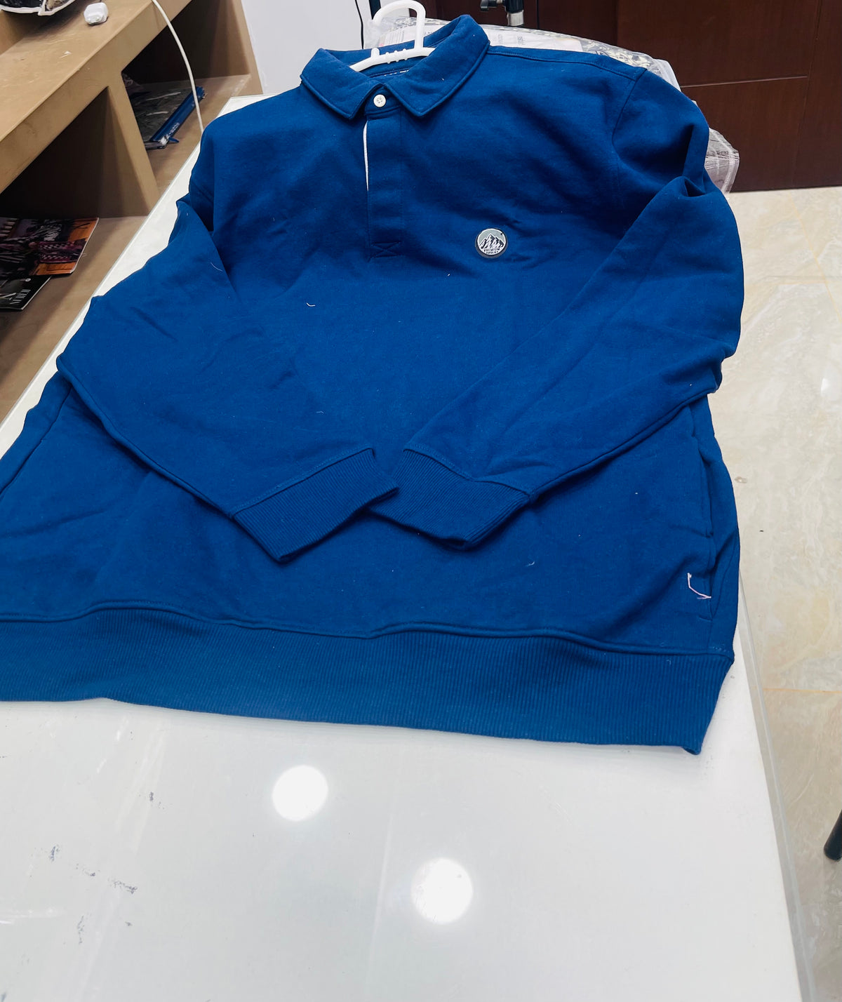Men’s winter free size shirt blue
