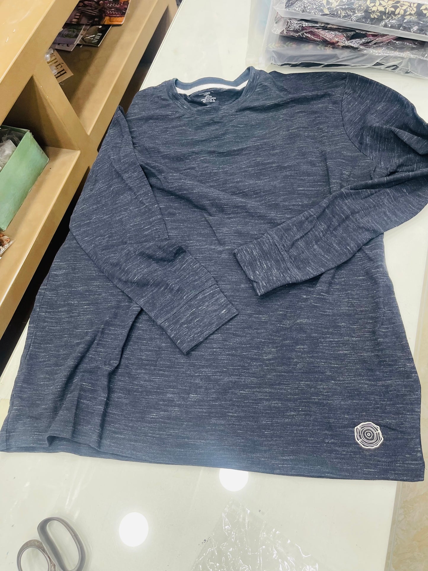 Men’s winter free size shirt navy blue