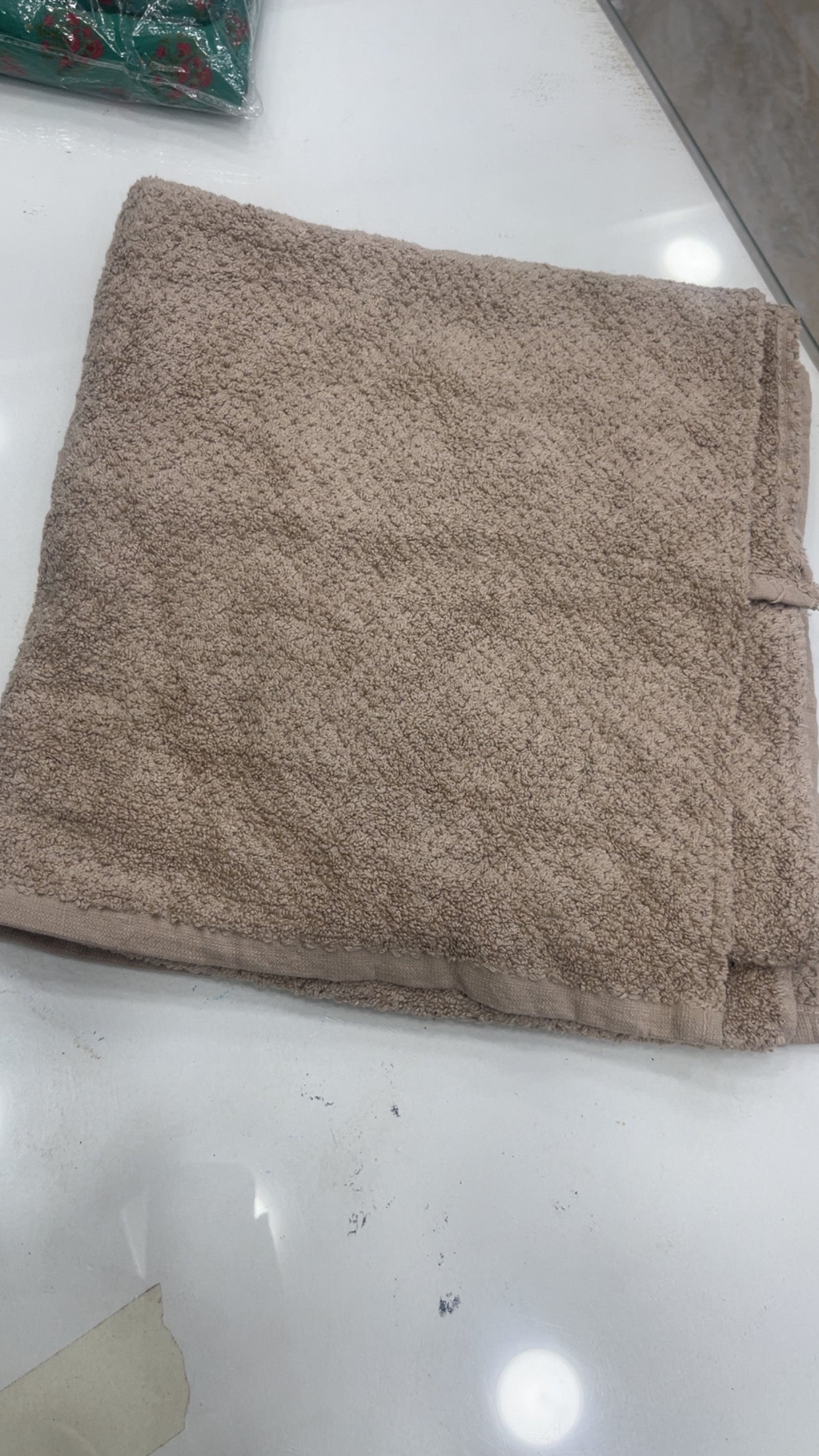towel skin.