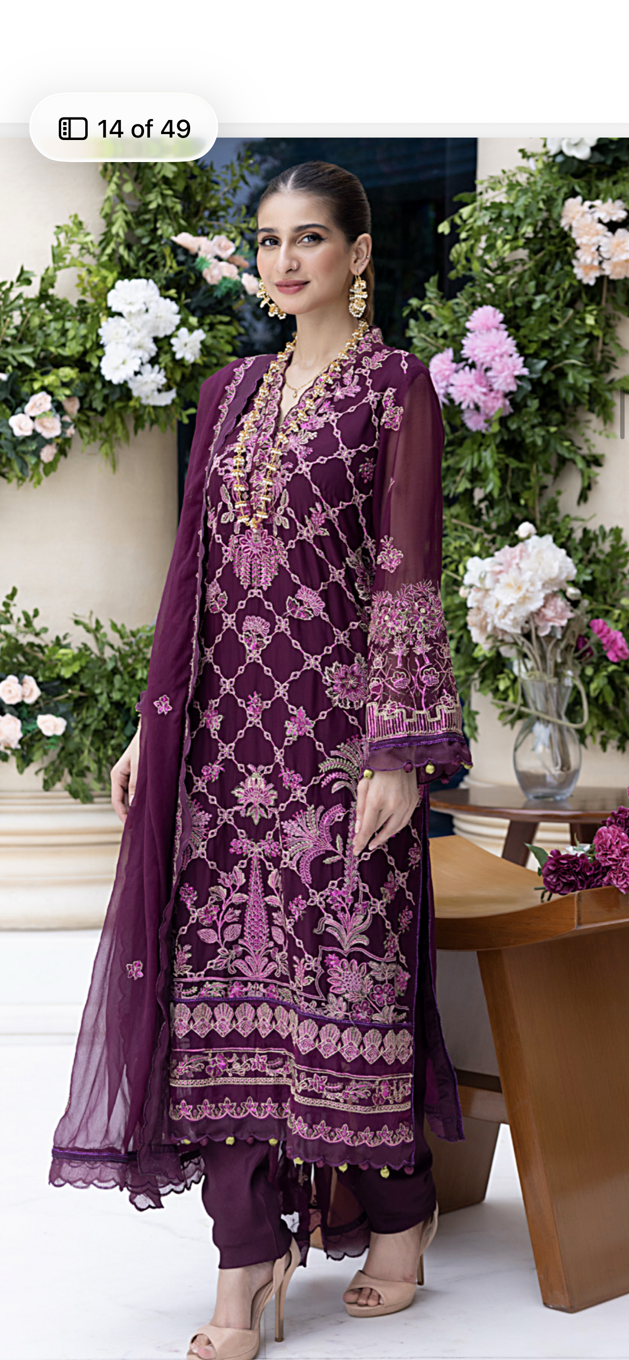 GULAL WEDDING CHIFFON*majanda