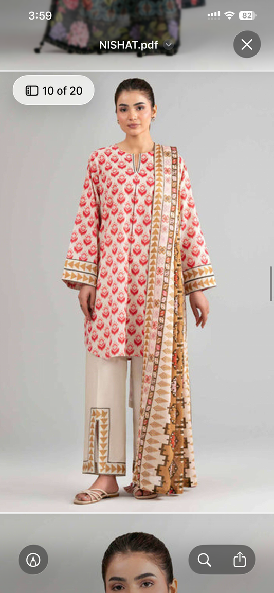 nishat lawn 517