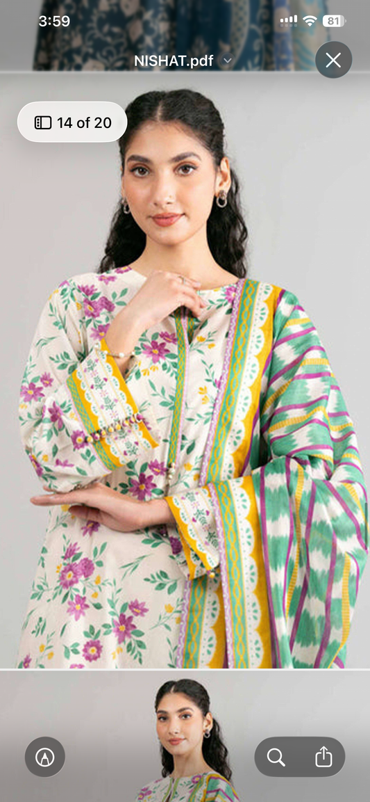 nishat lawn 422