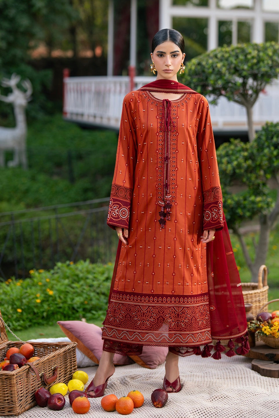 Alizeh by baroque lawn rust