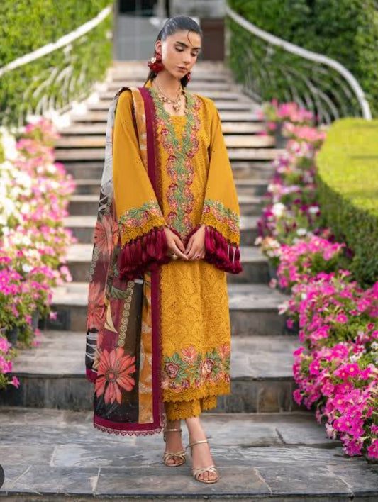 Alizeh by baroque lawn mustard