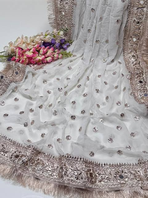 pure chiffon gota dupatta