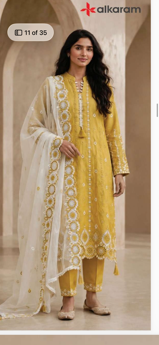 alkaram luxury lawn 010