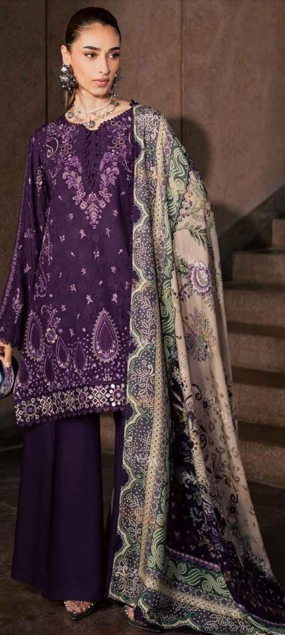 nureh emb linen 3pc.