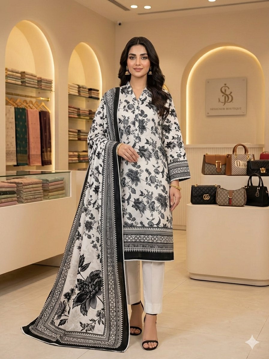 binsaeed khaddar 3pc. 07