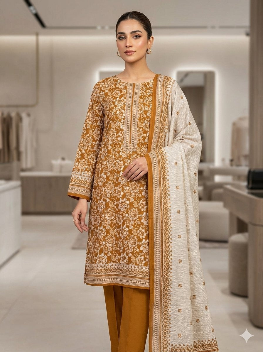 binsaeed khaddar 3pc. 015